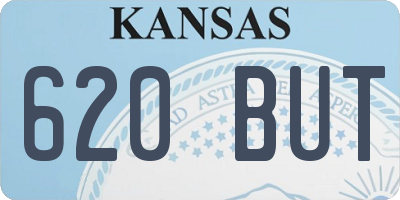 KS license plate 620BUT