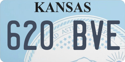 KS license plate 620BVE