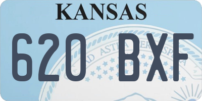 KS license plate 620BXF
