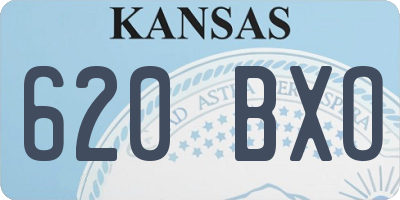 KS license plate 620BXO
