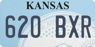 KS license plate 620BXR