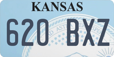 KS license plate 620BXZ