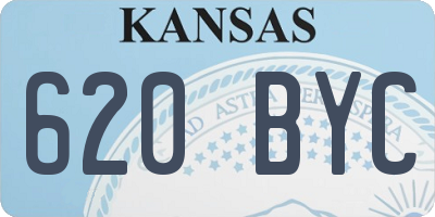 KS license plate 620BYC