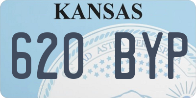 KS license plate 620BYP