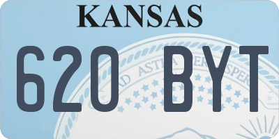 KS license plate 620BYT