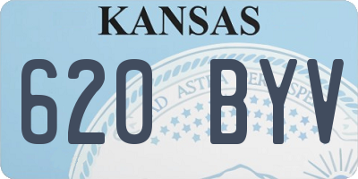 KS license plate 620BYV
