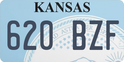 KS license plate 620BZF