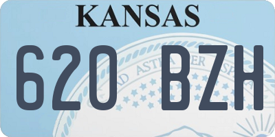 KS license plate 620BZH