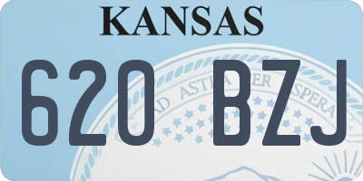 KS license plate 620BZJ