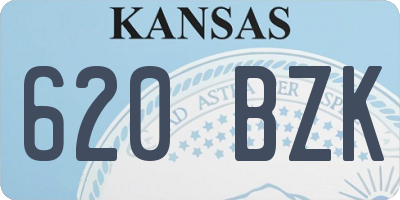 KS license plate 620BZK