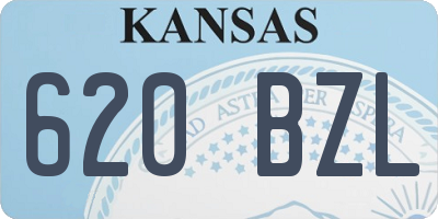 KS license plate 620BZL