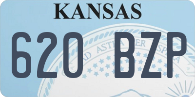 KS license plate 620BZP