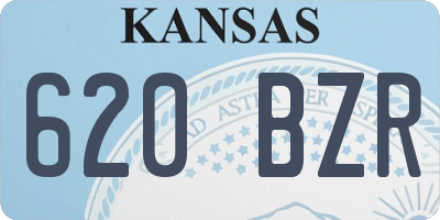 KS license plate 620BZR