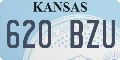 KS license plate 620BZU