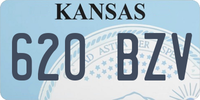 KS license plate 620BZV