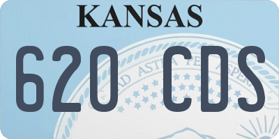 KS license plate 620CDS