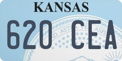 KS license plate 620CEA