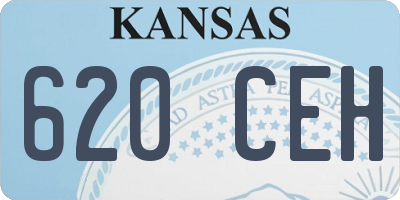 KS license plate 620CEH