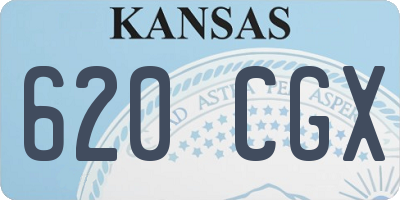 KS license plate 620CGX