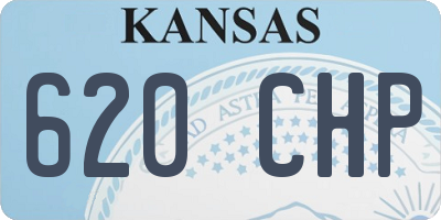 KS license plate 620CHP