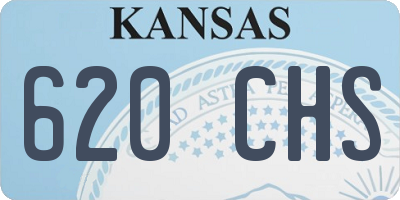KS license plate 620CHS