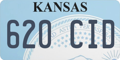 KS license plate 620CID