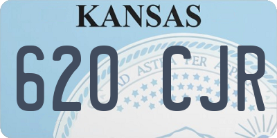 KS license plate 620CJR