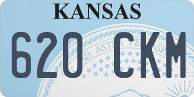 KS license plate 620CKM