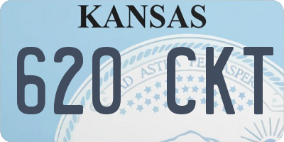 KS license plate 620CKT