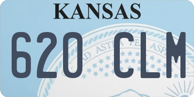 KS license plate 620CLM