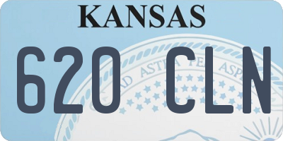 KS license plate 620CLN