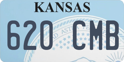 KS license plate 620CMB