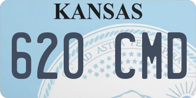 KS license plate 620CMD