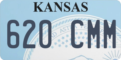 KS license plate 620CMM