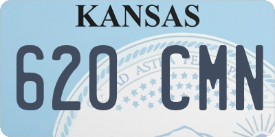 KS license plate 620CMN