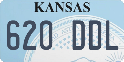 KS license plate 620DDL