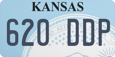 KS license plate 620DDP