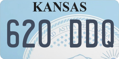 KS license plate 620DDQ
