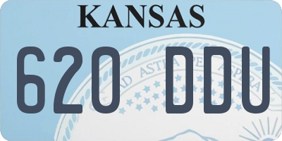 KS license plate 620DDU