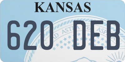 KS license plate 620DEB