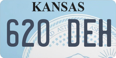 KS license plate 620DEH