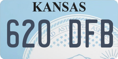 KS license plate 620DFB