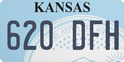 KS license plate 620DFH