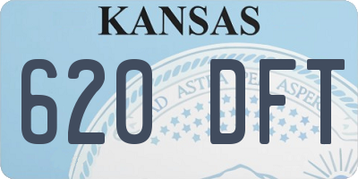 KS license plate 620DFT