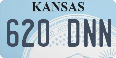 KS license plate 620DNN