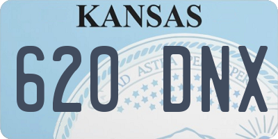 KS license plate 620DNX