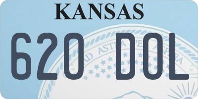 KS license plate 620DOL
