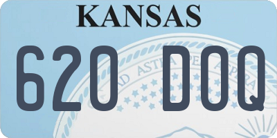 KS license plate 620DOQ