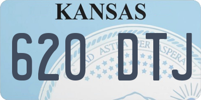 KS license plate 620DTJ