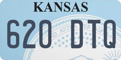 KS license plate 620DTQ